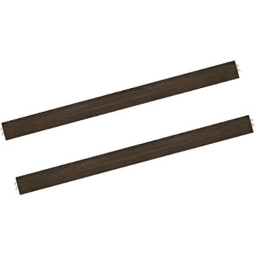 Evolur Convertible Crib Wooden Full Size Bed Rail, Antique Brown