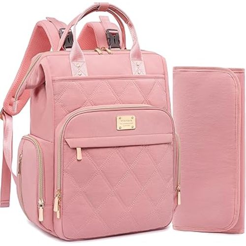 Weitars Diaper Bag Backpack Travel Diaper Backpack, Large Baby Diaper Bag with Changing Pad Baby Bag for Boys Girls (Green)