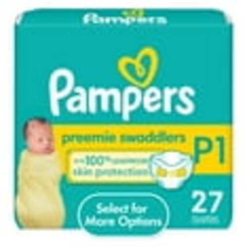 Pampers Swaddlers Baby Diapers Size Preemie, 27 Count (Select for More Options)