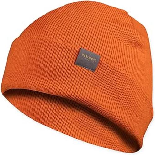 Amazon.com: MERIWOOL Kids’ Beanie - Merino Wool Ribbed Knit Winter Hat for Boys and Girls Orange: Clothing, Shoes & Jewelry