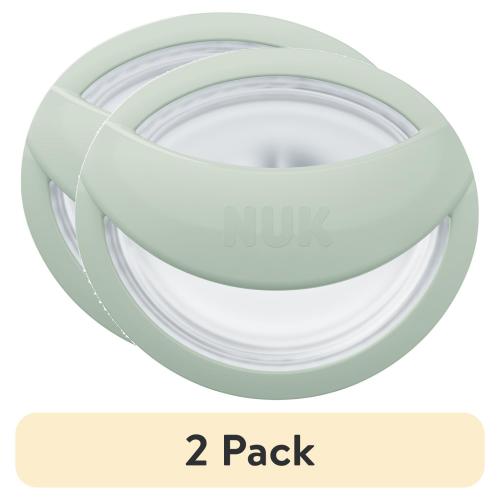 (2 pack) NUK Perfect Match Silicone Newborn Pacifier, for Ages 0-6m, Green & White, 2 Pack