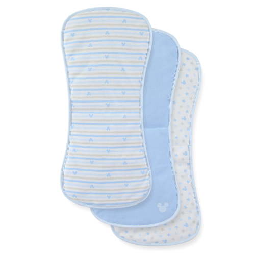 Disney Mickey Mouse Extra Absorbent Soft Burp Cloth 20" L x 10" W, 3 Pack, One Size, Newborn and Infant