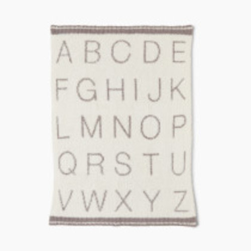 Barefoot Dreams CozyChic ABC Stroller Blanket - Cream/Beach Rock