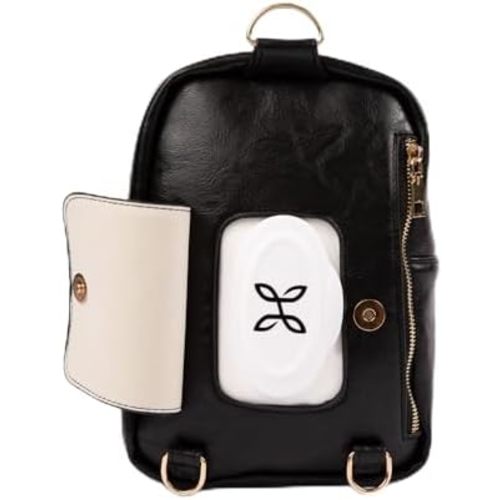 Crossbody Diaper Bag - Instant Baby Wipes Access - Baby Wipes Purse - OLD MINI MAE MODEL