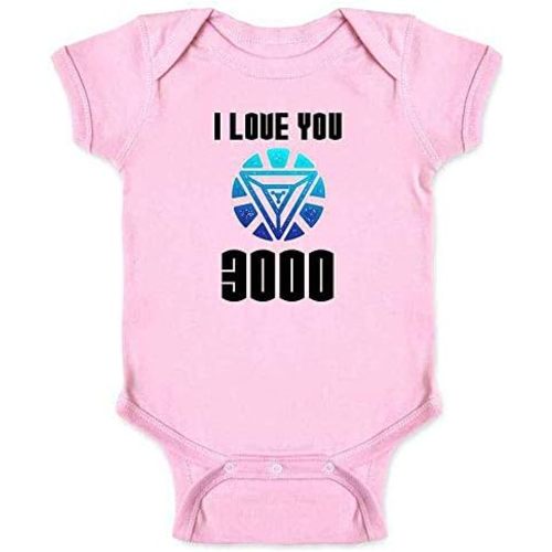 Pop Threads I Love You 3000 Gift for Dad Superhero Baby Toddler Kids Girl Boy T-Shirt