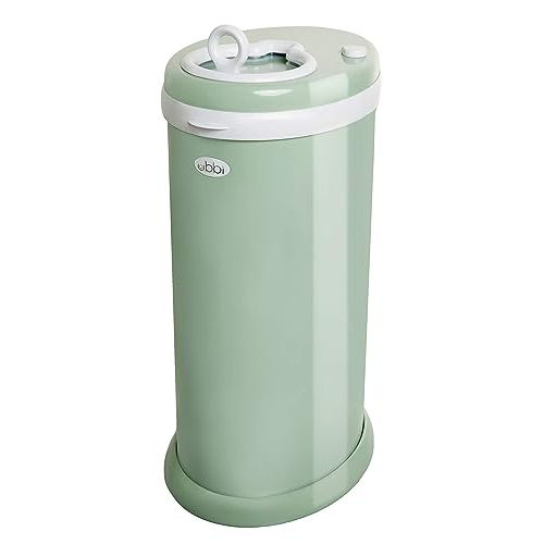 Ubbi Steel Diaper Pail - Sage Green