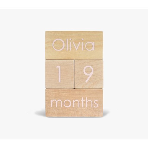 Modern Blocks Milestone Block Set | Pottery Barn Kids