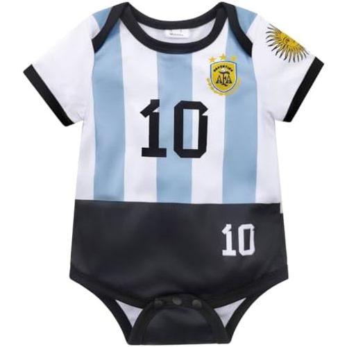 Baby Soccer Bodysuit Jersey Brazil Soccer Romper Outfit for Boys & Girls Football Shirts Clothes for Brazilian Fans
