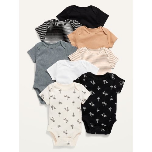 Unisex Short-Sleeve Bodysuit 8-Pack for Baby