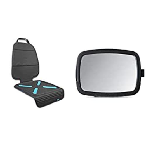 Amazon.com : Munchkin Brica Elite Seat Guardian Car Seat Protector and 360 Pivot Baby in-Sight Wide-Angle Adjustable Car Mirror : Baby