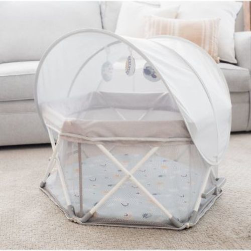 Regalo My Play Baby Portable Infant Activity Center: Metal Frame, 15 lb Capacity, Folds for Transport & Storage