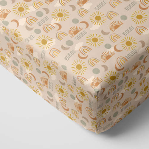 Desert Sunrise Fitted Crib Sheet - Little Sleepies
