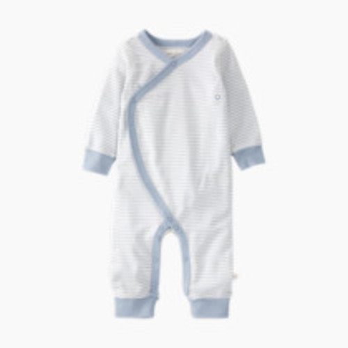 Carter's Little Planet Organic Cotton Wrap Sleep & Play Pajamas in Stripes - Multi Blue Stripe, 3-6 M