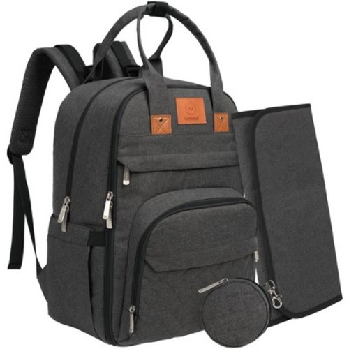 KeaBabies Diaper Bag with Changing Pad - Waterproof Baby Bag, Travel Diaper Bags, Baby Diaper Bag Backpack