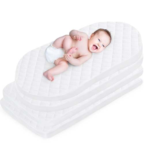 Shop by Brand/Model - Bassinet Mattress Pad Cover, 2 Pack, Waterproof, Natural Bamboo