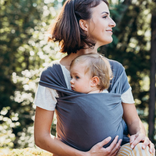 Boba Baby Wrap Carrier - Organic Dark Gray