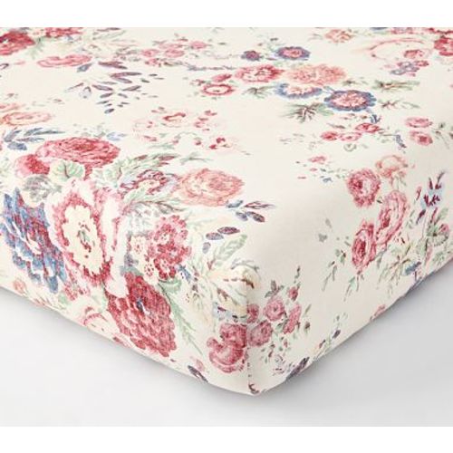 Organic Eleanor Floral Crib Sheet, Multi