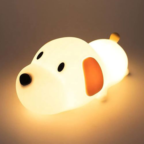 Night Light for Kids,Cute Silicone Nursery Puppy Lamp for Baby and Toddler,Animal NightLight for Boys and Girls,Squishy Night Lamp for Bedroom,Kawaii Bedside Lamp for Kids Room(Puppy)