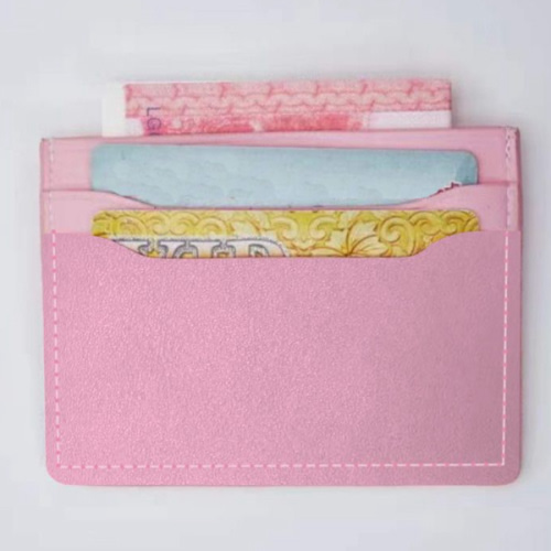 Add name to custom wallet pink