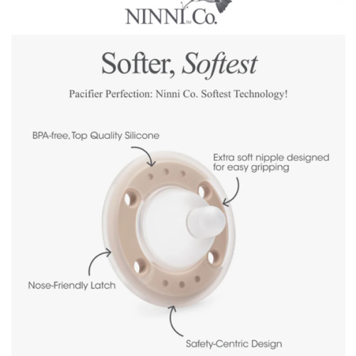 Ninni Pacifier Petal Pink 2 Pack