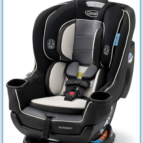 Graco Extend2Fit Convertible Baby Car Seat, Rear and Forward Facing, Adjustable Extension Panel for Extra Legroom