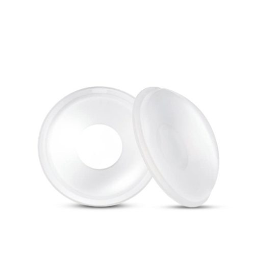 Momlist Milk Collector for Breastfeeding, Breast Shell & Milk Catcher, Reusable Silicone Sore Nipples Breast Milk Saver 2PCS