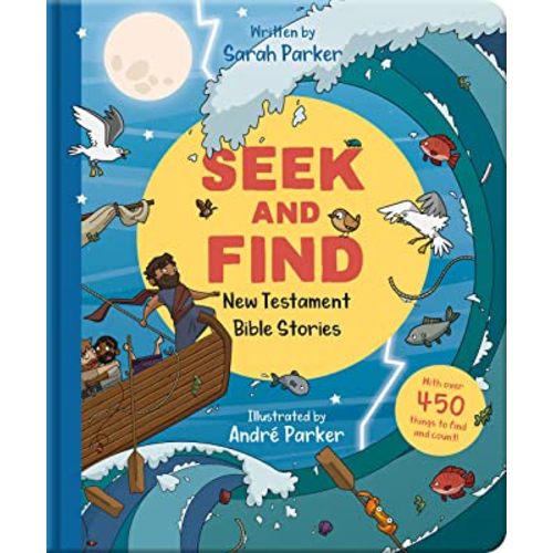 Seek and Find: New Testament Bible Stories: With Over 450 Things to Find and Count! (Fun interactive Christian book to gift kids ages 2-4)