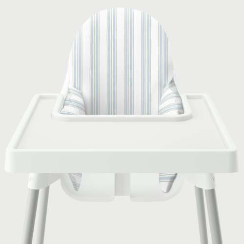 Highchair Cushion Cover - Blue and Green Anderson Stripe – Yeah Baby Goods