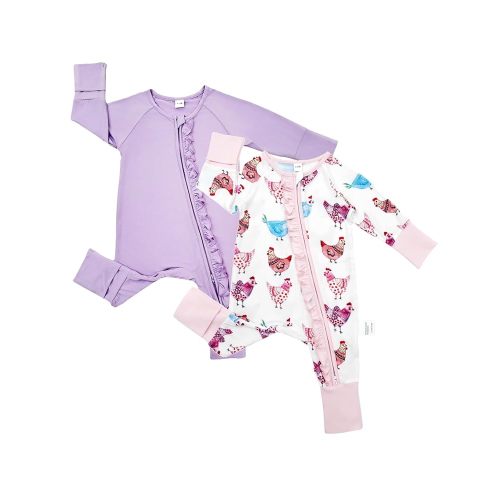 Bow Dream Baby Girl Romper Jumpsuit Bamboo Rayon Baby Clothes Boys & 2 Way Zipper Outfit Baby Clothes for Girls