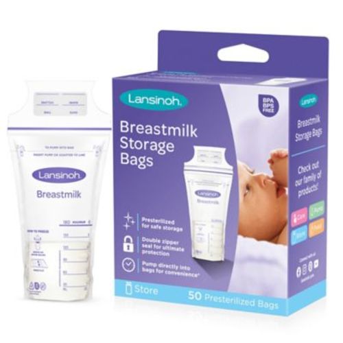 Lansinoh® 50-Count Breastmilk Storage Bags - CLEAR - 50 PACK