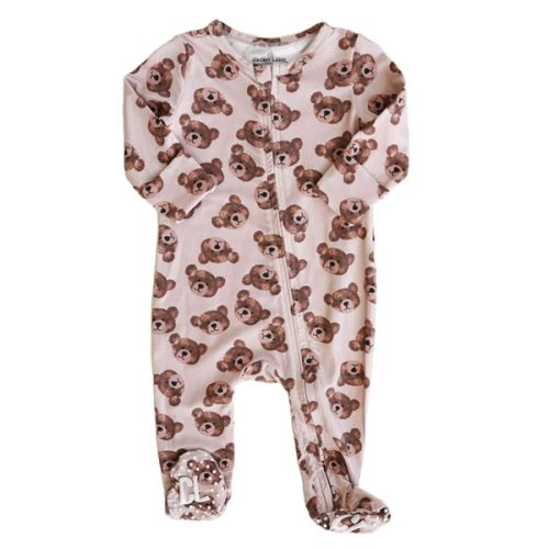 Teddy's Bears Zipper Footie