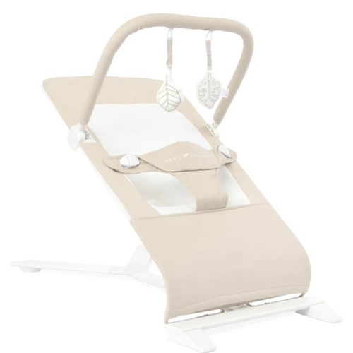 Baby Delight Alpine Deluxe Portable Bouncer, Infant, 0-6 Months, 100% GOTS Certified Cotton Fabrics, Organic Oat