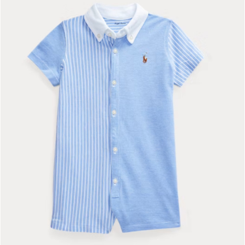 Knit Cotton Oxford Fun Shortall | Ralph Lauren