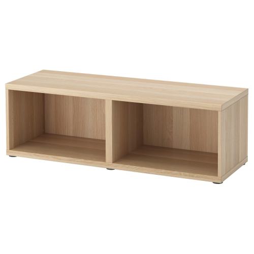 BESTÅ Frame - white stained oak effect 47 1/4x15 3/4x15 "