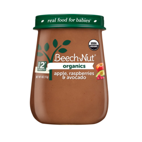 Beech-Nut Organics, Stage 2, Just Apple, Raspberry & Avocado (4 oz)