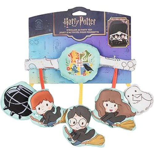 KIDS PREFERRED Harry Potter Stroller Activity Toy with Crinkle, Mirror, and Tactile Features – Fits Most Strollers