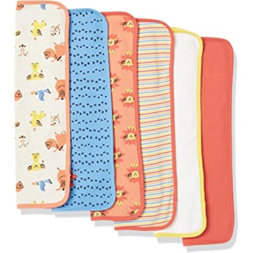 Amazon Essentials Disney | Star Wars Unisex Babies' Burp Cloths, Pack of 6