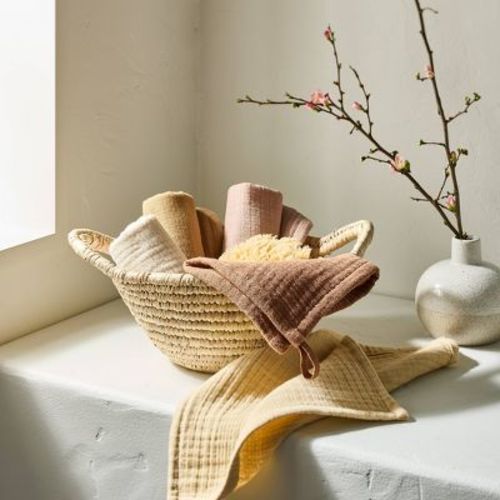5pk Organic Gauze Washcloth Set Warm - Casaluna™