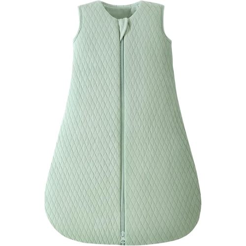 Yoofoss Baby Sleep Sack 0-6 Months TOG 2.5 Winter Baby Wearable Blanket, 100% Cotton Infant Sleeping Sack 2-Way Zipper Warm Quilted Sleep Sack