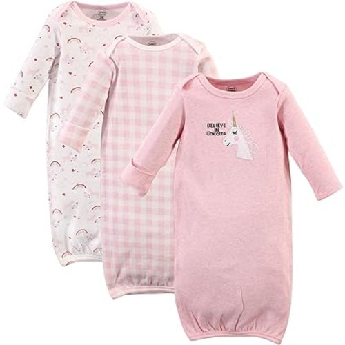 Luvable Friends Baby Girls' Cotton Gowns
