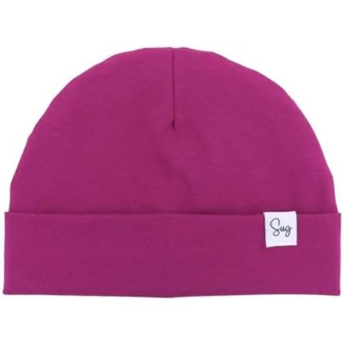 Jersey Beanie Hat for Newborn Baby Boys Girls Silky Satin Lined Hats Bonnet Toddler Infant Little Kids Beanies Caps