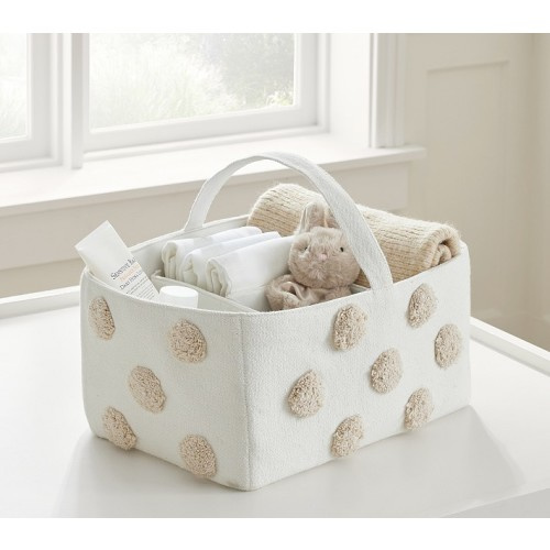 Embroidered Dot Nursery Storage Organizer | Pottery Barn Kids