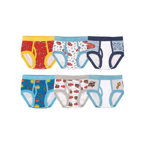 Character Toddler Boy Briefs, 6 Pack Sizes 2T-4T