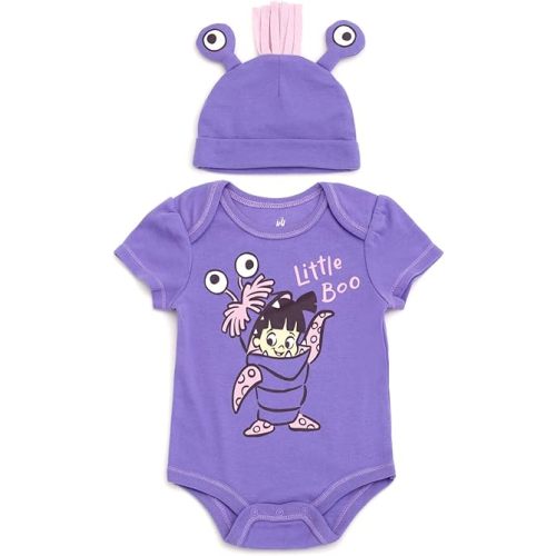 Disney Cosplay Baby Bodysuit & Hat Set Newborn to Infant Sizes