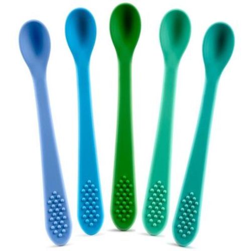Baby Spoons - Infant Spoons First Stage - Silicone Baby Spoon For Self Feeding - First Stage Baby Feeding Spoon Set Gum Friendly - Bpa Free