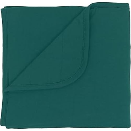 KYTE BABY Baby Blanket in Emerald 97% Rayon Made from Bamboo, 3% Spandex