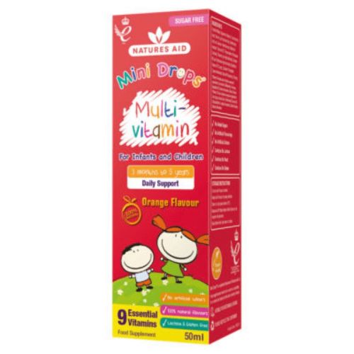 Natures Aid - Multi-vitamin Mini Drops for infants & children (50ml)