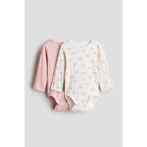 2-PACK COTTON POINTELLE BODYSUITS