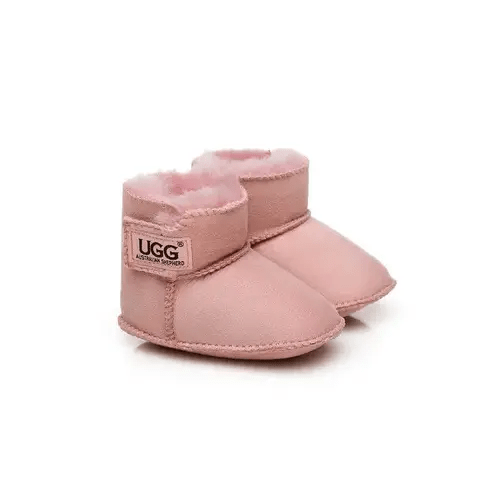 UGG Australian Shepherd Baby Australian Sheepskin Wool Booties Erin - Pink | Baby Bunting AU