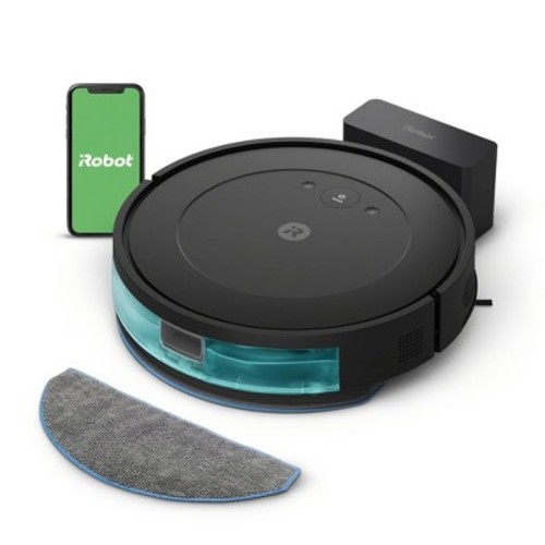 iRobot Roomba Combo Essential Robot : Smart Mapping, Cordless, Pet Hair Pick Up, Multi-Surface, Rechargeable